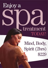 Enjoy a Spa treatment today - Mind Body Spirit