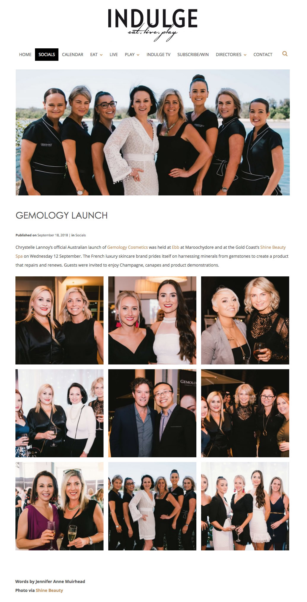 Gemology launch indulge magazine